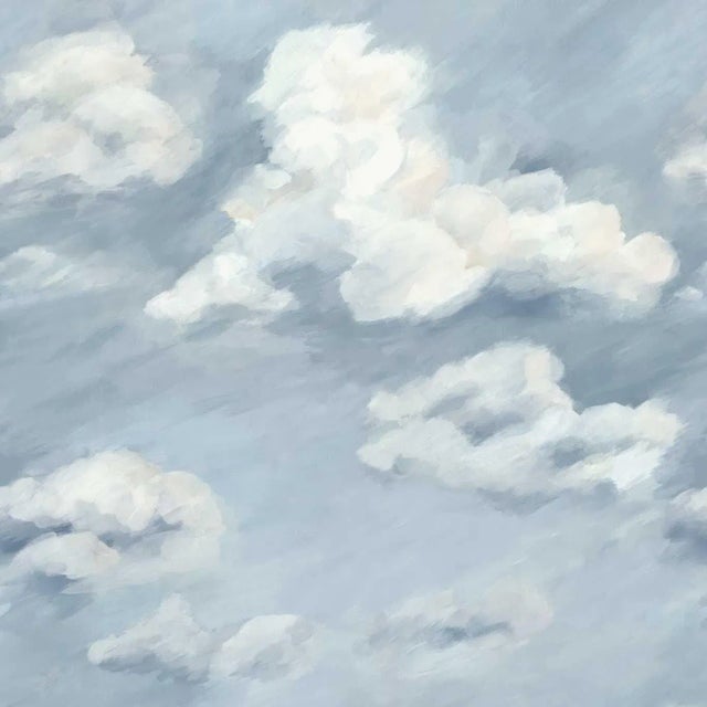 Harlequin Air Wallpaper in Sky Blue - a Sample For Sale