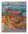 Modern 1980s "Boat in Harbor" Abstract Nautical Oil Painting by Kristin Cohen For Sale - Image 3 of 4