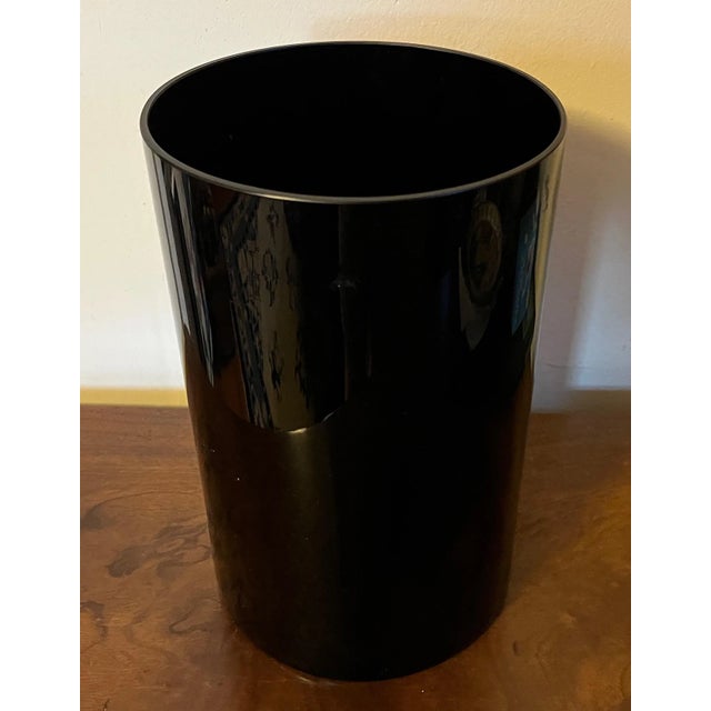 Glass Art Deco Amethyst Glass Cylinder Vase For Sale - Image 7 of 13