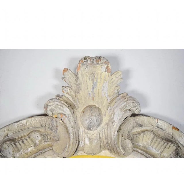Early 20th Century Monumental Early 20th-C. Italian Carved Wood Neo-Classical Style Wall Plaque For Sale - Image 5 of 5