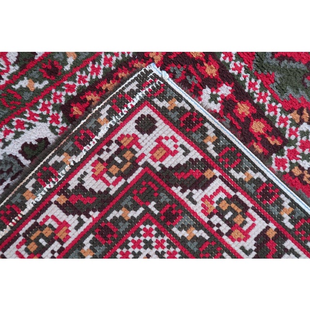 French 1950s, Vintage French Savonnerie Style Rug 3' X 7' For Sale - Image 3 of 11