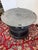 Patinated Metal Frog Drum Table With Engraved Top For Sale - Image 4 of 5