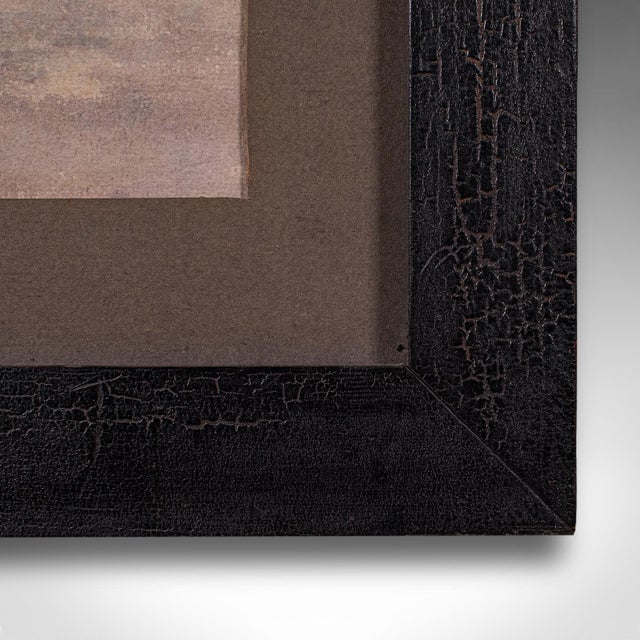Glass Vintage Torii Gate Landscape Painting, Japanese School, Watercolour, Art, c.1960 For Sale - Image 7 of 11