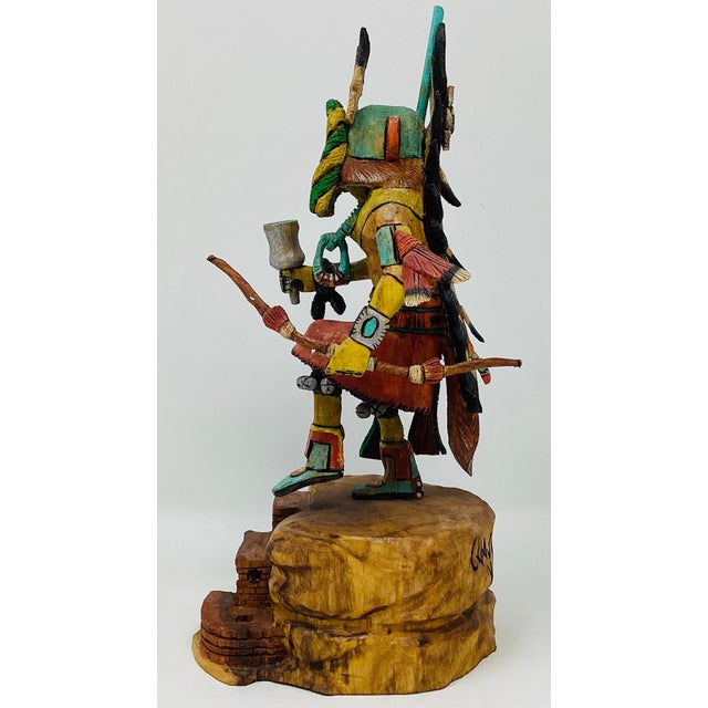 Native American Hopi Chasing Star Katsina Doll by Milton Howard (B. 1964) For Sale - Image 4 of 5