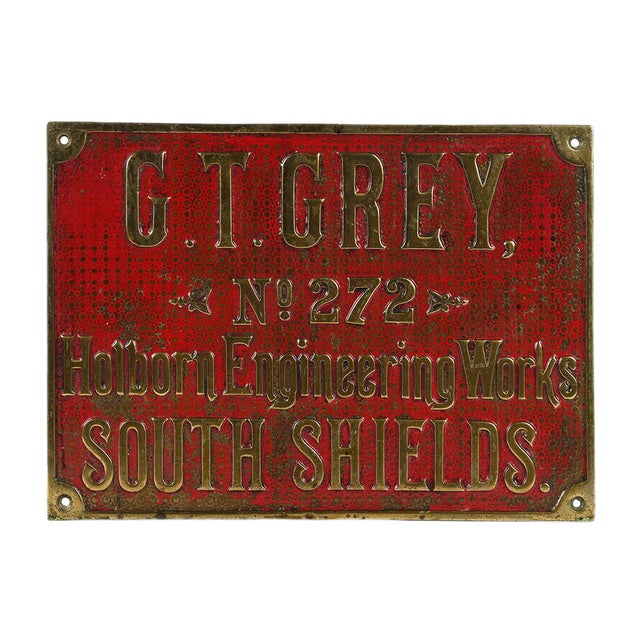 Enameled Plaque from G. T. Grey For Sale