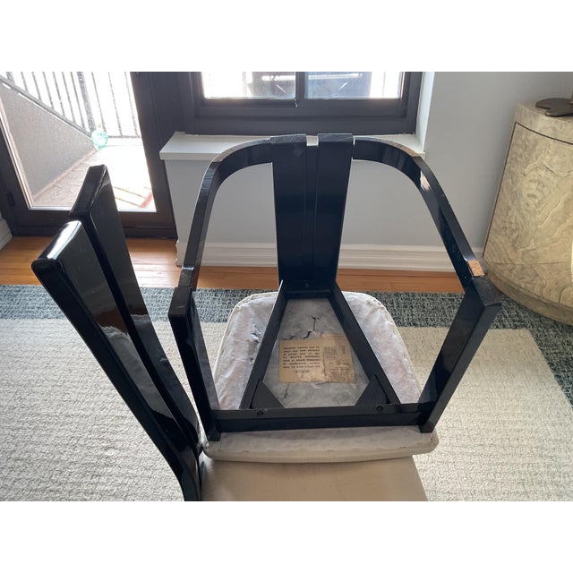 1980s 1980s Post Modern Sculptured Barrel Highback Chairs (Set of 6) For Sale - Image 5 of 7