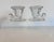 Vintage 1930s Heisey Glass Co Cornucopia Glass Candleholders, Pair Bring elegant Depression-era artistry to your tabletop...