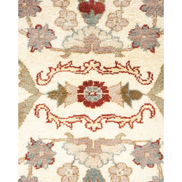 Traditional Mogul, One-of-a-Kind Hand-Knotted Area Rug - Ivory, 4' 2" x 6' 3" For Sale - Image 3 of 8