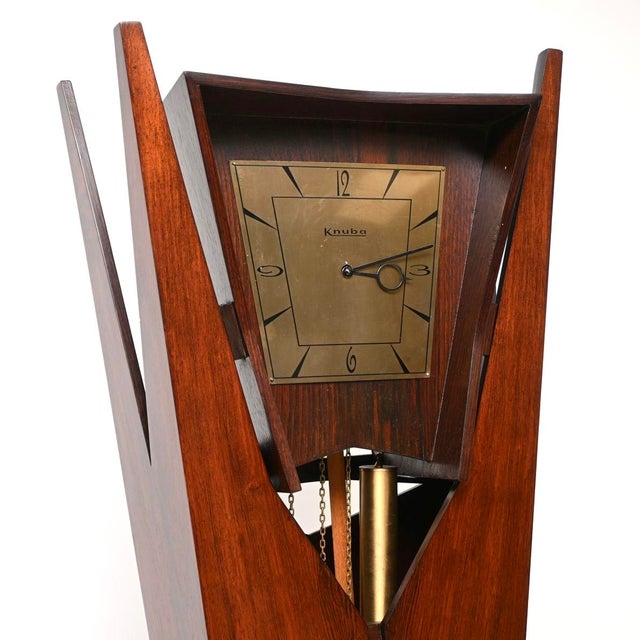 1960s Vintage Danish Grandfather Clock from Knuba, 1960 For Sale - Image 5 of 12