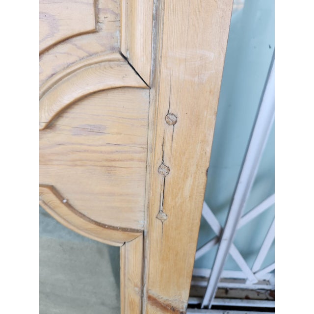Camel Pair of Antique Solid Pine Mirror For Sale - Image 8 of 8