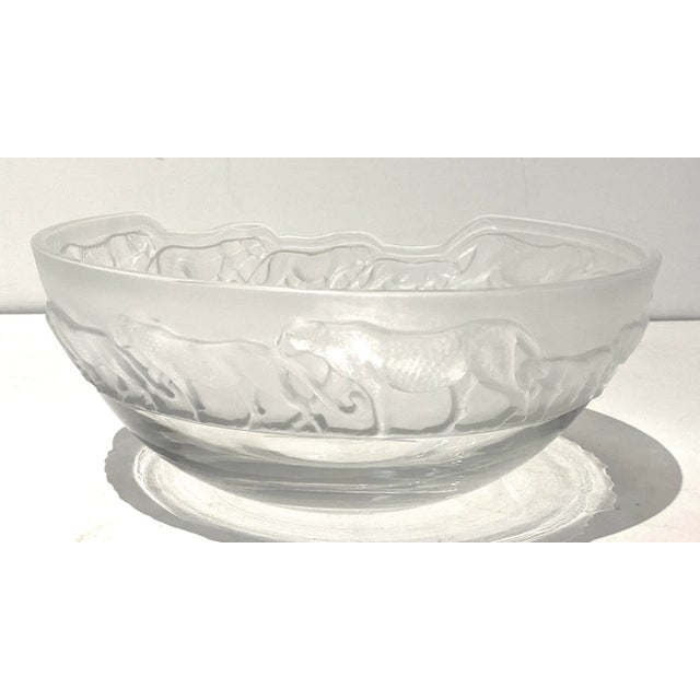 Transparent Nachtmann Safari Leopard Bowl For Sale - Image 8 of 13
