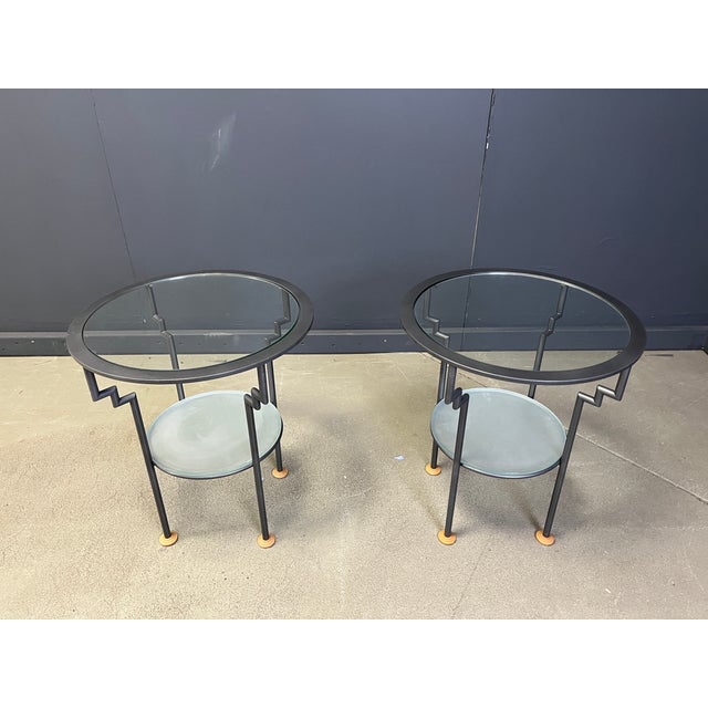 Brown Side Tables, 1980s, Set of 2 For Sale - Image 8 of 11