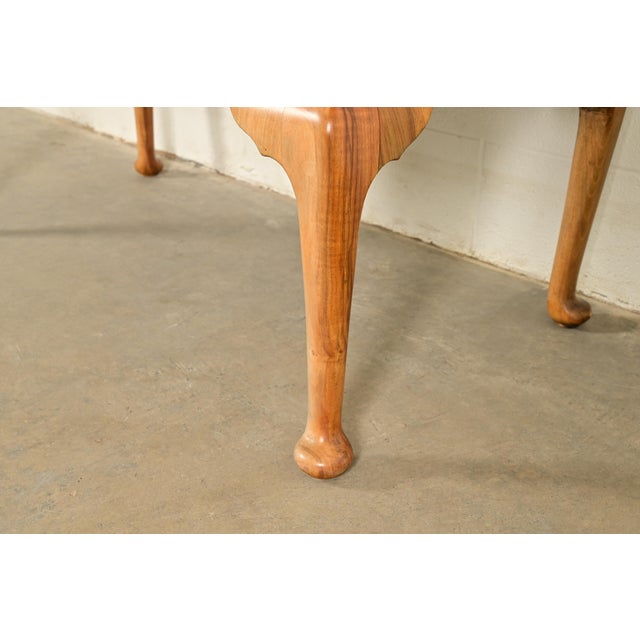 18th Century Antique English Queen Anne Burled Walnut Highboy Dresser For Sale - Image 10 of 15