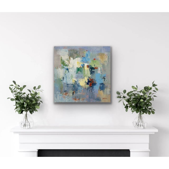 Contemporary Abstract Original Oil Painting, 24" X 24" For Sale - Image 10 of 10
