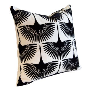 Contemporary Genevieve Gorder Crane Pillow For Sale