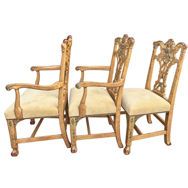 Hickory Chair Emma Chippendale Style Dining Chairs -Set of 6 For Sale In Naples, FL - Image 6 of 15