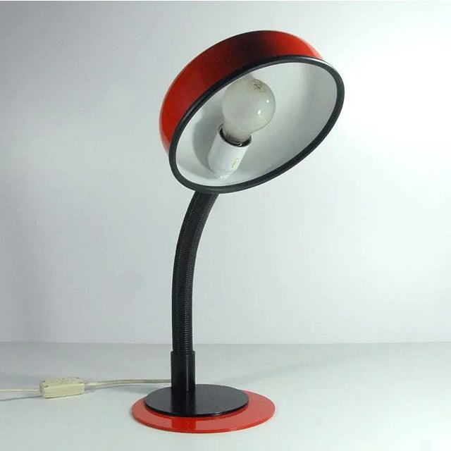 Vintage Space Age Italian Desk Lamp, 1970s For Sale - Image 4 of 10