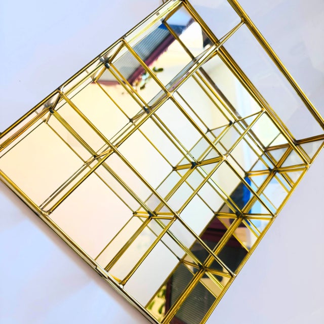 Brass and Glass Curio Display Cabinet For Sale - Image 4 of 10