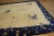 1920s Rectangle Hand Knotted Wool Antique Open Field Medallion Blue Large Rug For Sale - Image 10 of 14
