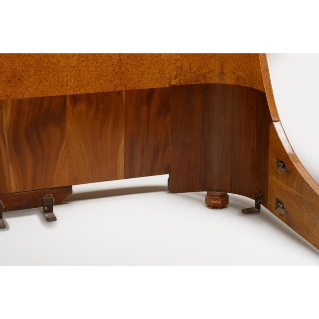 Art Deco Bed in Mahogany and Amboyn from Jules Leleu, 1923 For Sale - Image 12 of 18
