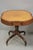 Traditional Vintage English Regency Leather Top Mahogany Drum End Table W/ 4 Drawers - Pair For Sale - Image 3 of 18