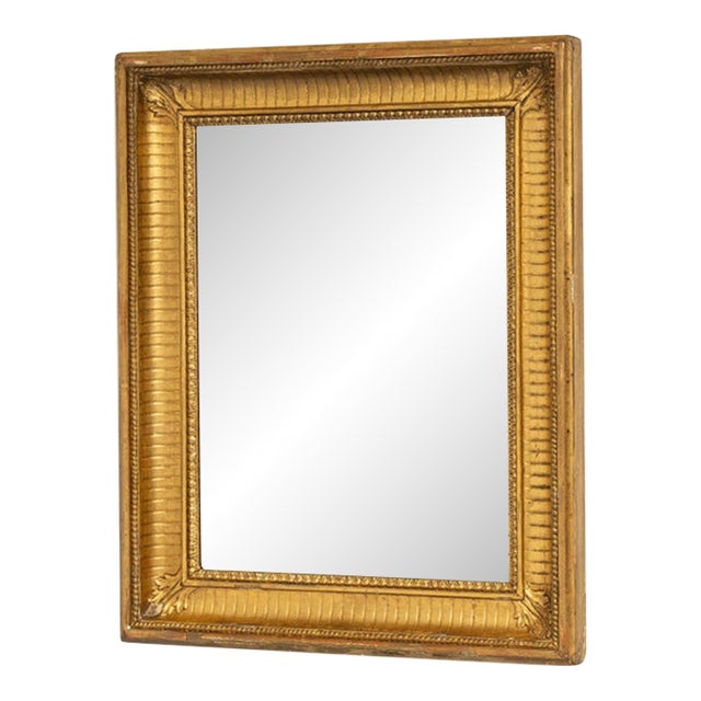 19th Century France Gold Wood Mirror For Sale