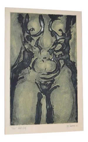 Jacques Charoux "Torso" Etching with Aquatint Circa 1963