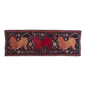Vintage Persian Qashqai Gabbeh Pictorial Rug, 03'03 X 09'03