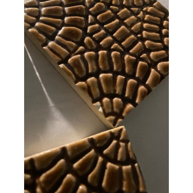 1880s J. & j.g. Low Art Tile Works Chelsea Ma Aesthetic Movement Tiles - Set of 3 For Sale - Image 11 of 11