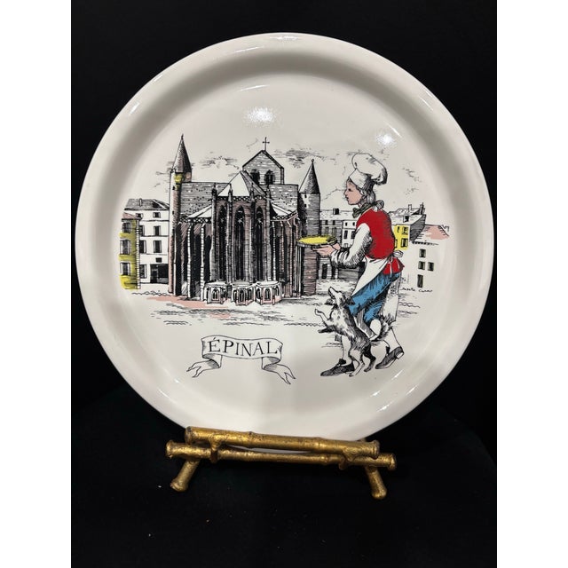 17th Century Set of 6 Salins France Quiche Lorraine 9 1/4” Plate Nancy Metz Toul Epinal (#Pa) For Sale - Image 4 of 18