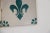 19th Century Fleur De Lis Set of Four Tiles, Antique, Portuguese For Sale - Image 6 of 12