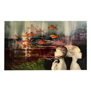 Ilze Laizāne, Wind, Oil on Canvas, 2019 For Sale