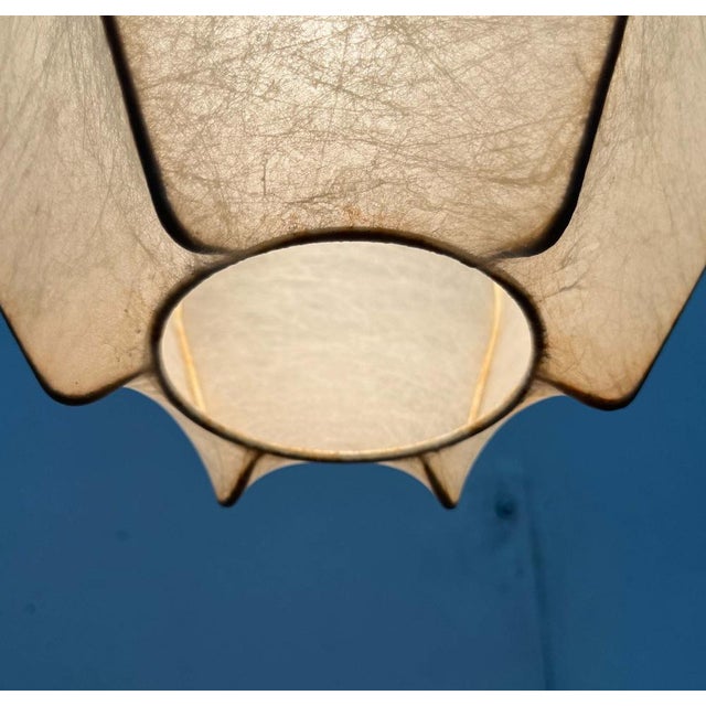 Mid-Century Modern German Cocoon Pendant Lamp by Friedel Wauer for Goldkant Leuchten, 1960s For Sale - Image 10 of 18