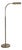 Mid-Century Patinated Brass Adjustable Pharmacy Floor Lamp For Sale