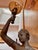Mid 20th Century Figural Lady Lamp on Pedestal For Sale - Image 5 of 6