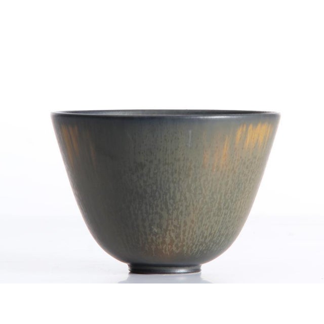 Ceramic Brown Ochre ARU Bowl by Gunnar Nylund for Rörstrand, 1950s For Sale - Image 7 of 7