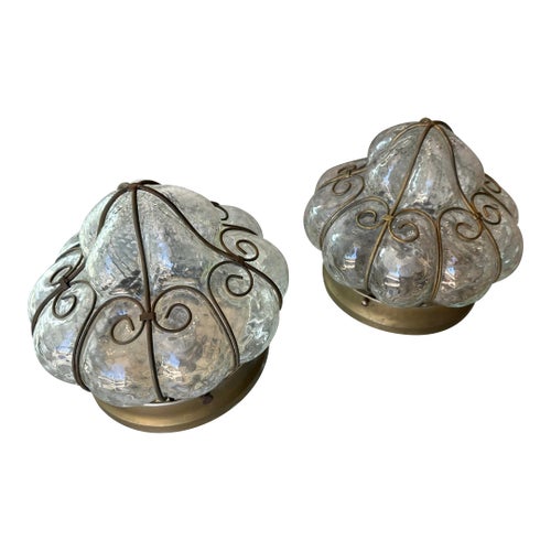 置物 Murano , antique Huge Vintage Murano Glass Tiered Chandelier - 78 glasses