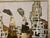 Contemporary Andrea Stella "Journey to New Metropolis" Gold Leaf Oil Mixed Media Painting, Cityscape, Italian Contemporary Art, 2010 For Sale - Image 3 of 9