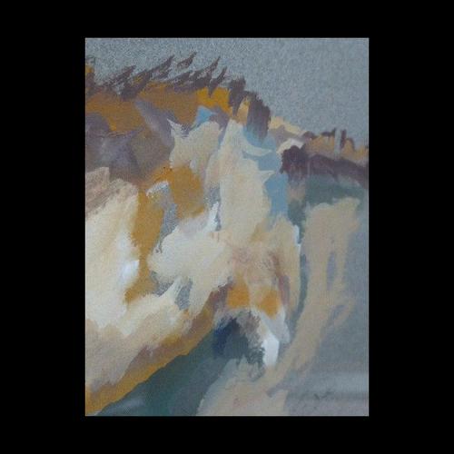 Caroline Duckworth King, Reclining Cat, 1970s, Oil Painting on Paper, Framed For Sale - Image 9 of 14