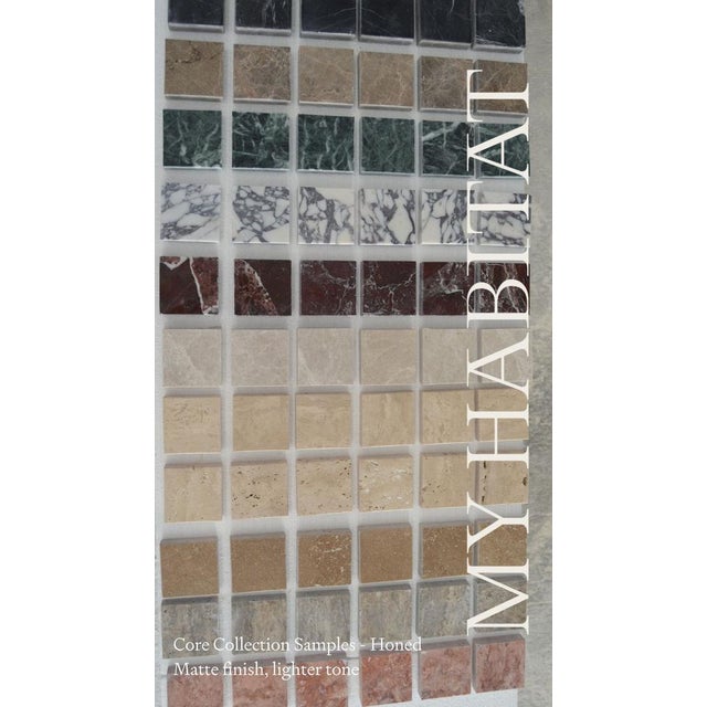 Stone Silver Travertine Rectangle Dining Table by My Habitat Design For Sale - Image 7 of 9