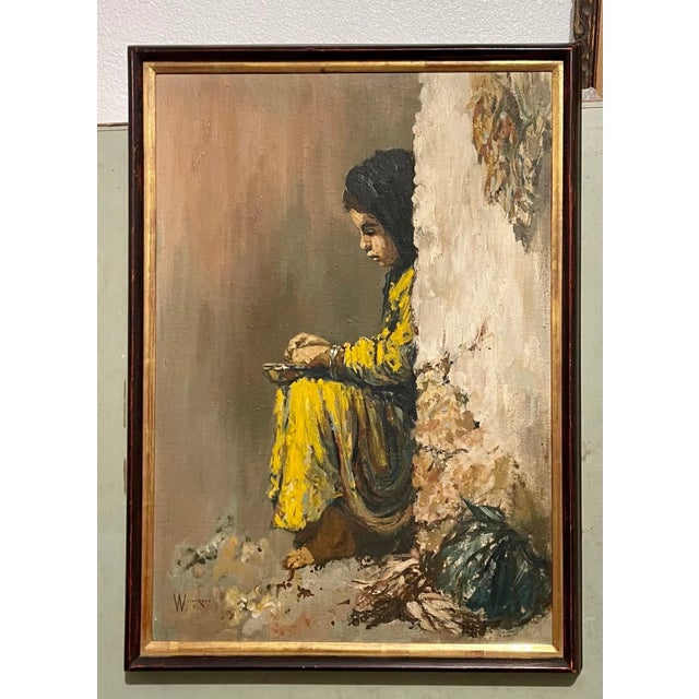 William Weintraub, Middle Eastern Expressionist Oil Painting, 1961 For Sale - Image 4 of 7