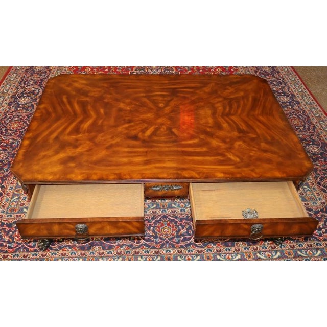 Theodore Alexander Althorp Mahogany Regency Style Cocktail Coffee Table For Sale - Image 14 of 14