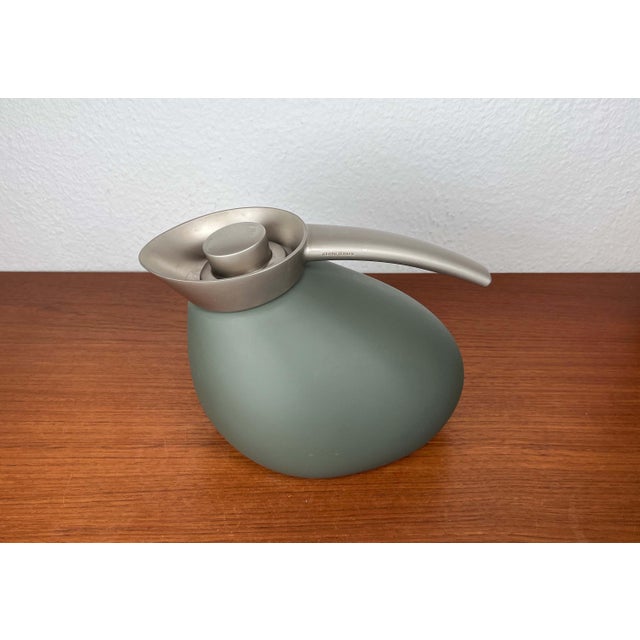Danish Design Green Model Quack Thermos Coffee or Tea Pot by Maria Berntsen for Georg Jensen For Sale - Image 10 of 18