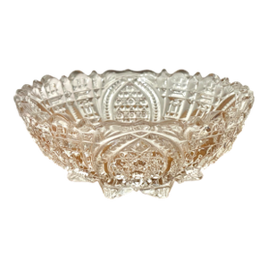 Antique American Brilliant Period Cut Crystal Bowl