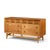Mid-Century Modern Broyhill Brasilia Mid Century Walnut and Brass 6 Drawer Dresser For Sale - Image 3 of 9