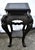 Antique (1920's) Two Tier Table is Chinese. Made of Wood. Carved Wood with Carved Birds. In a Black Finish. The...