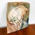 Mid Century Modern Art Pottery Tray Bull Cow Art Ceramic Decorative Raku Fired For Sale - Image 4 of 11