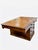 Circa 1840. Having a fine leather top over charming pedestal at the center housing drawers with turned wood knobs. L...
