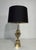 Metal 1970s Flower brass table lamp in the style of Maison Charles For Sale - Image 7 of 8