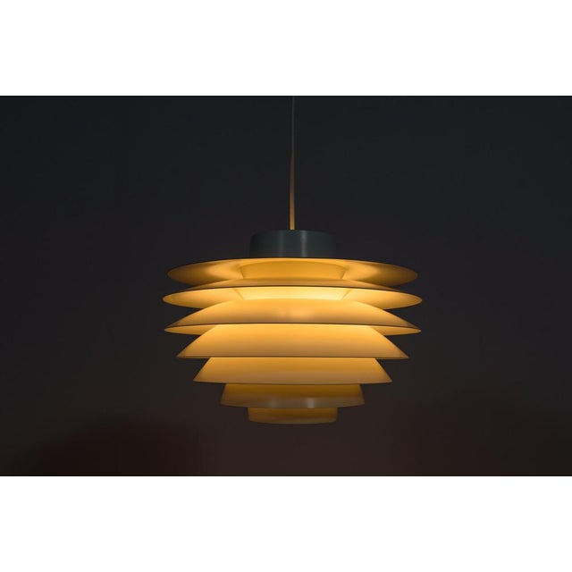 Mid-Century Modern Mid-Century Danish Verona Pendant Lamp by Svend Middelboe for Fog & Menup, 1970s For Sale - Image 3 of 16